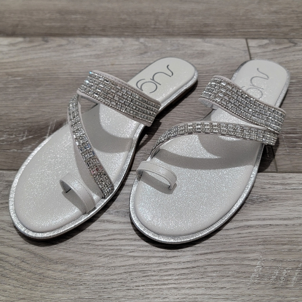 Sugar Pacifico Silver Sandals (Sz 9.5)
